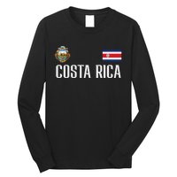 Costa Rica Flag Football Soccer Fan Women Long Sleeve Shirt