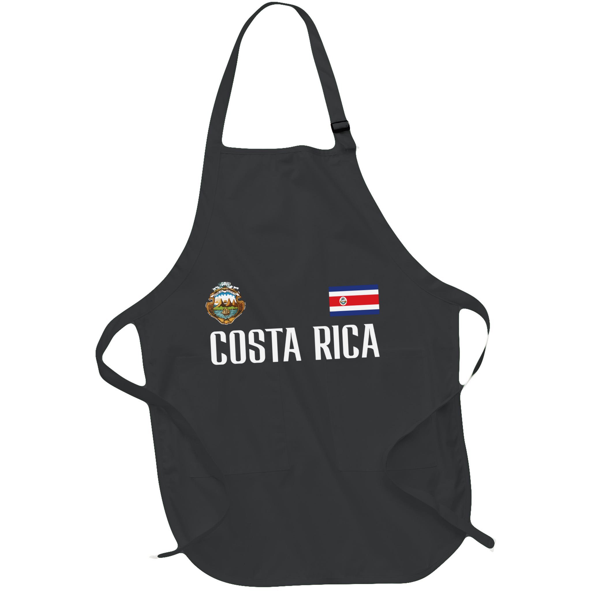 Costa Rica Flag Football Soccer Fan Women Apron