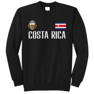 Costa Rica Flag Football Soccer Fan Women Sweatshirt