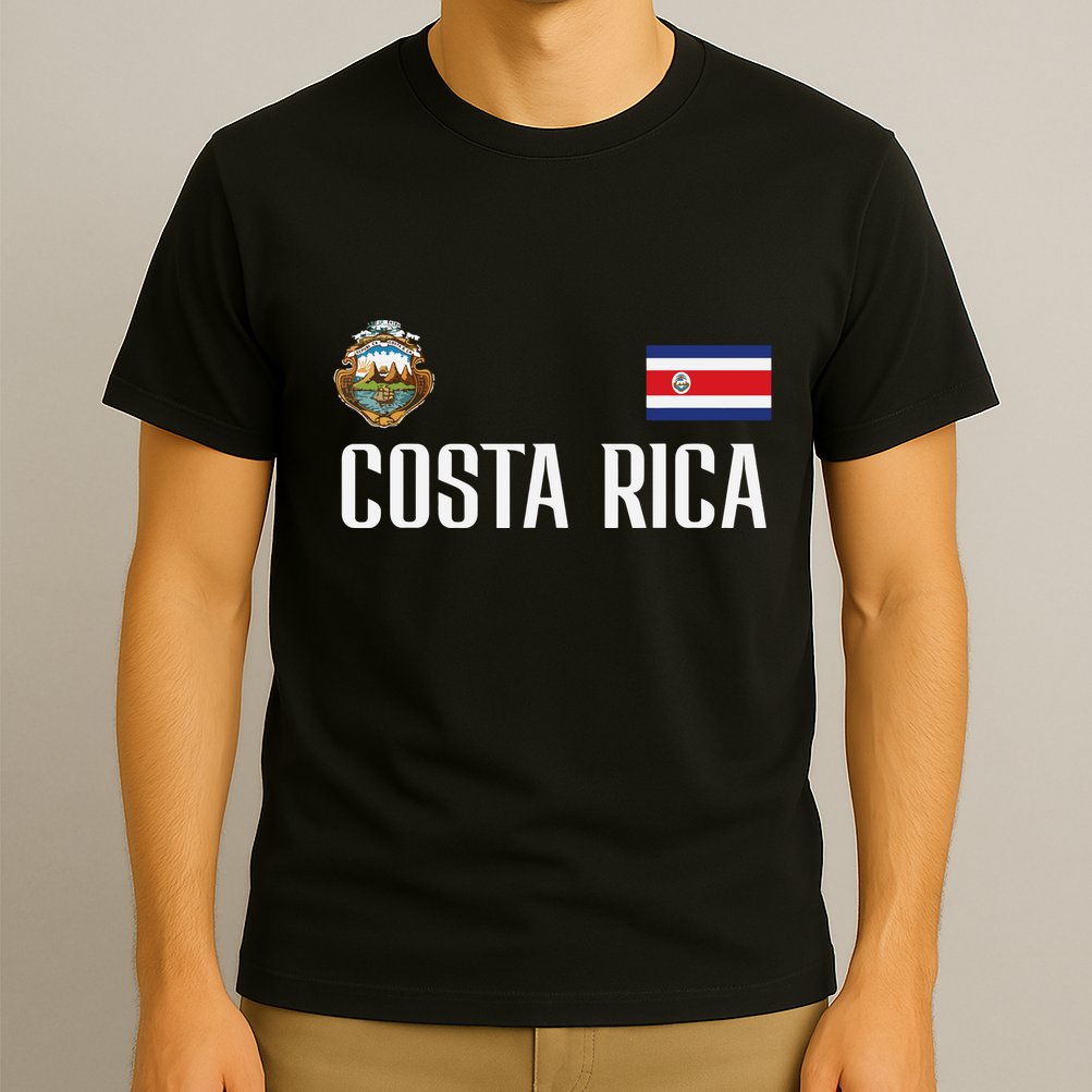 Costa Rica Flag Football Soccer Fan Women T-Shirt