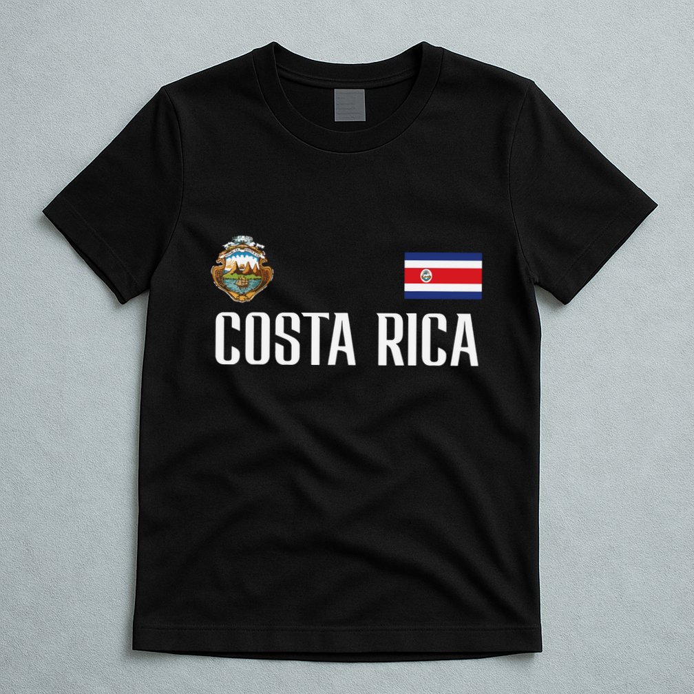 Costa Rica Flag Football Soccer Fan Women T-Shirt
