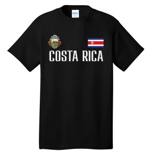 Costa Rica Flag Football Soccer Fan Women Tall T-Shirt