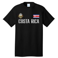 Costa Rica Flag Football Soccer Fan Women Tall T-Shirt