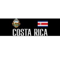 Costa Rica Flag Football Soccer Fan Women Bumper Sticker