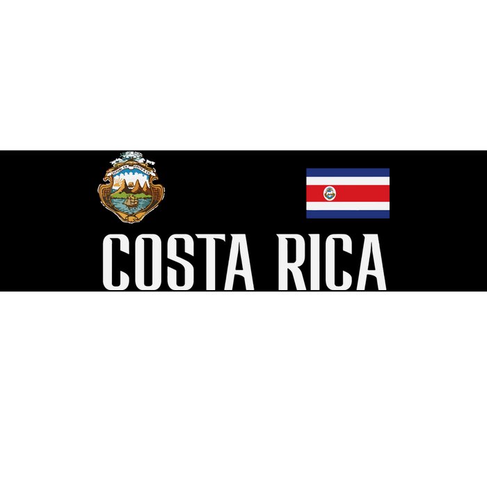 Costa Rica Flag Football Soccer Fan Women Bumper Sticker