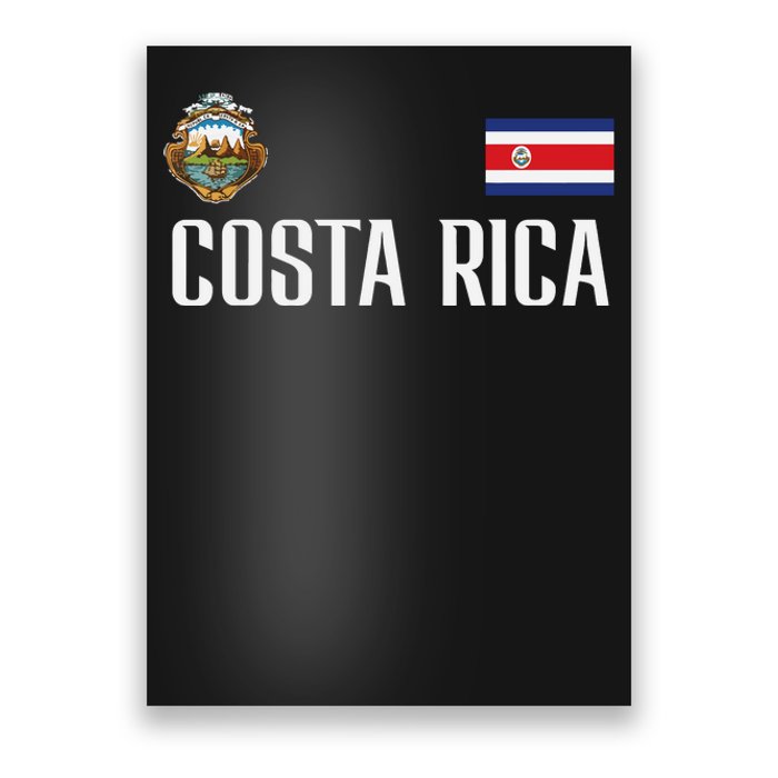 Costa Rica Flag Football Soccer Fan Women Poster