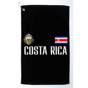 Costa Rica Flag Football Soccer Fan Women Platinum Collection Golf Towel