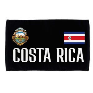 Costa Rica Flag Football Soccer Fan Women Microfiber Hand Towel