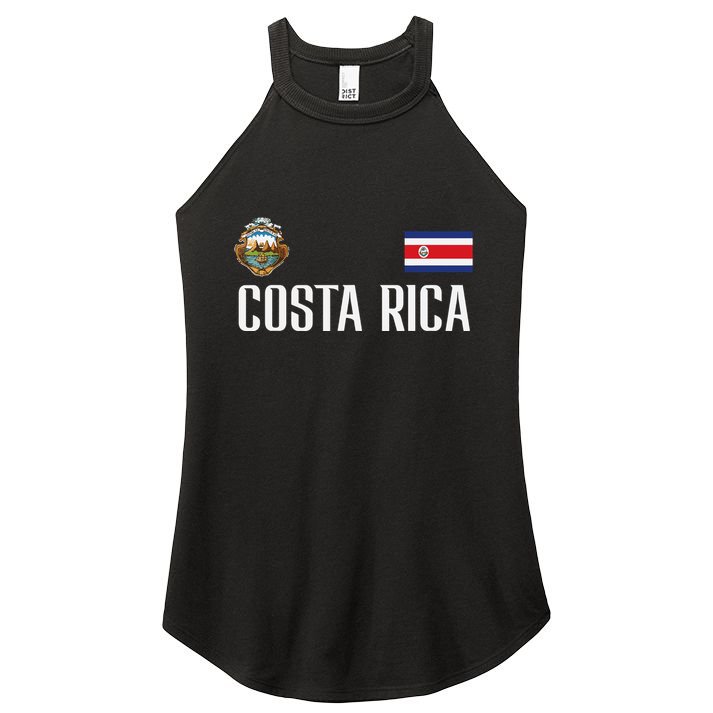 Costa Rica Flag Football Soccer Fan Women Women's Perfect Tri Rocker Tank