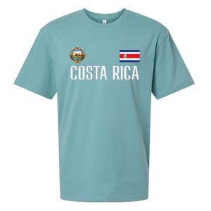 Costa Rica Flag Football Soccer Fan Women Sueded Cloud Jersey T-Shirt