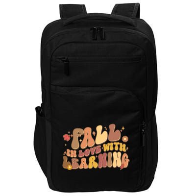Cute Retro Fall In Love With Learning Impact Tech Backpack