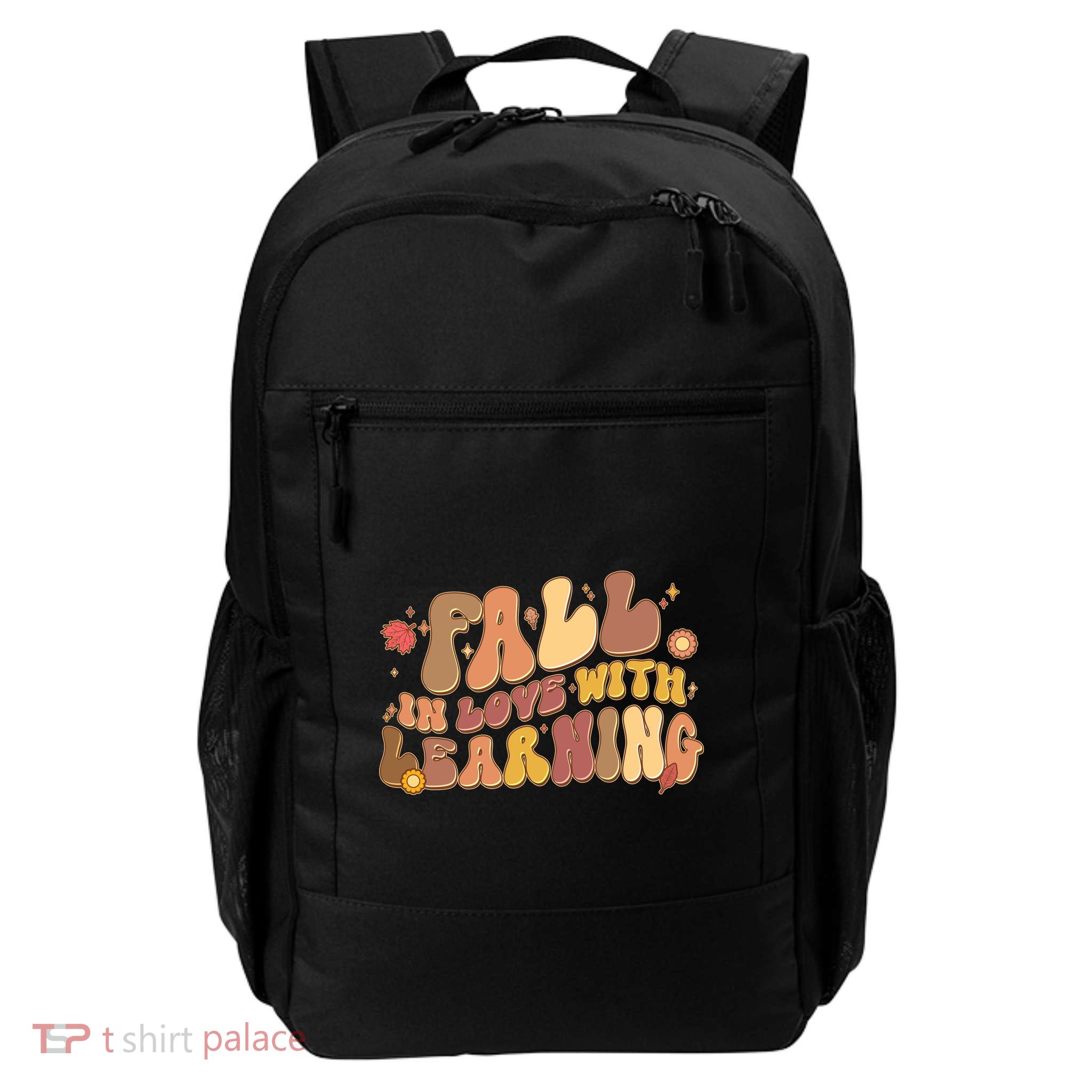 Cute Retro Fall In Love With Learning Daily Commute Backpack