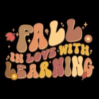 Cute Retro Fall In Love With Learning 16 in Basic Backpack
