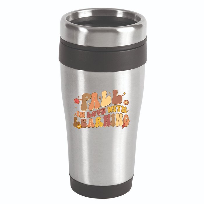 Cute Retro Fall In Love With Learning 16oz Travel Tumbler