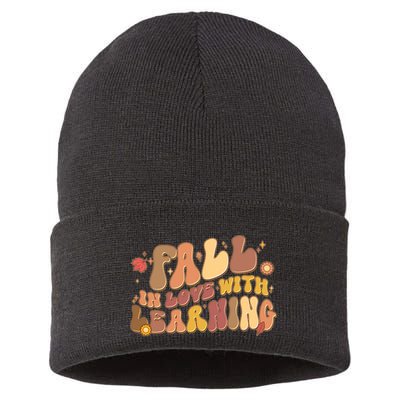 Cute Retro Fall In Love With Learning Sustainable Knit Beanie
