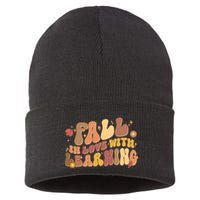 Cute Retro Fall In Love With Learning Sustainable Knit Beanie