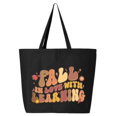 Cute Retro Fall In Love With Learning 25L Jumbo Tote