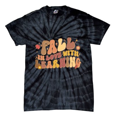 Cute Retro Fall In Love With Learning Tie-Dye T-Shirt