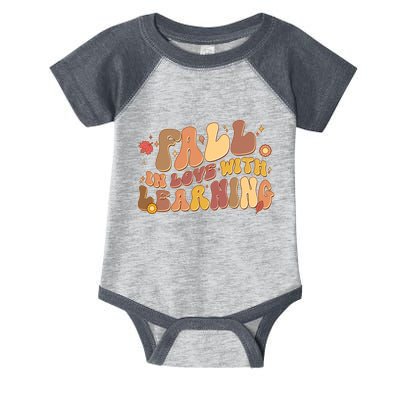Cute Retro Fall In Love With Learning Infant Baby Jersey Bodysuit