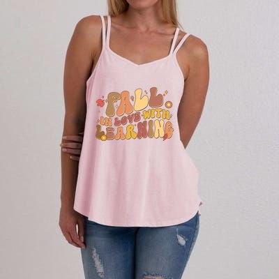 Cute Retro Fall In Love With Learning Women's Strappy Tank