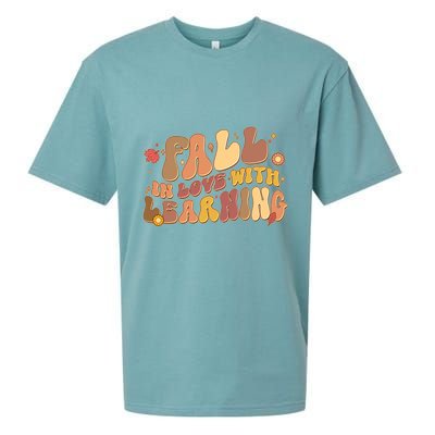 Cute Retro Fall In Love With Learning Sueded Cloud Jersey T-Shirt