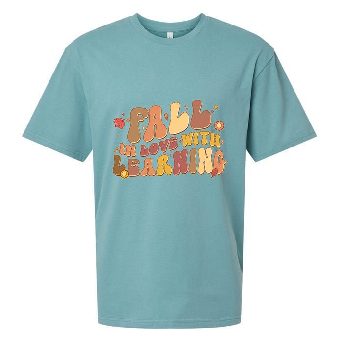 Cute Retro Fall In Love With Learning Sueded Cloud Jersey T-Shirt