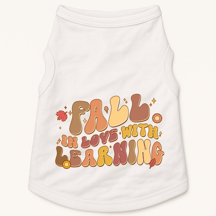 Cute Retro Fall In Love With Learning Doggie Tank