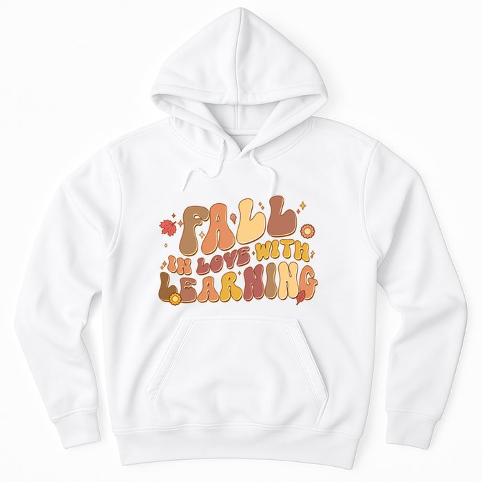 Cute Retro Fall In Love With Learning Hoodie