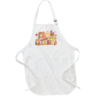 Cute Retro Fall In Love With Learning Full-Length Apron With Pockets