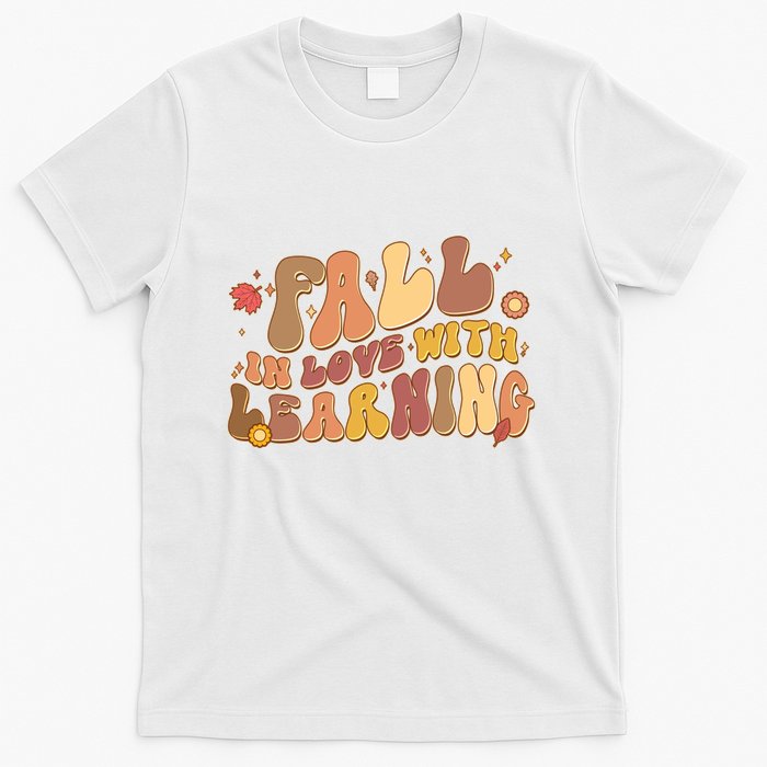 Cute Retro Fall In Love With Learning T-Shirt