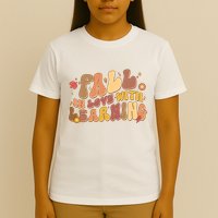 Cute Retro Fall In Love With Learning T-Shirt
