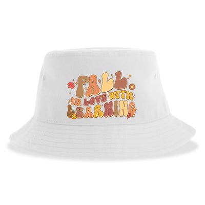 Cute Retro Fall In Love With Learning Sustainable Bucket Hat