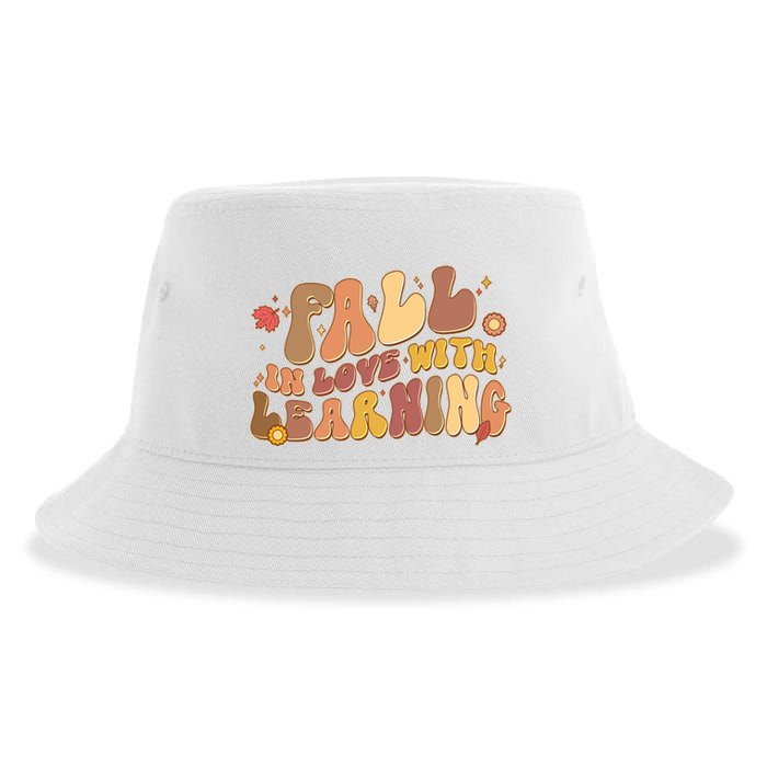 Cute Retro Fall In Love With Learning Sustainable Bucket Hat