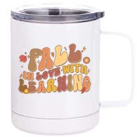 Cute Retro Fall In Love With Learning 12 oz Stainless Steel Tumbler Cup