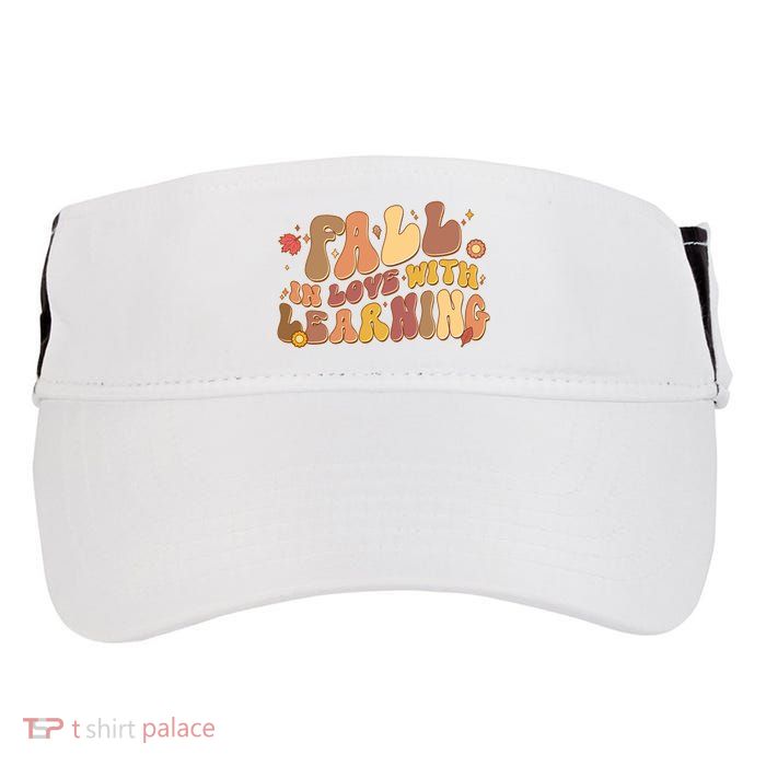 Cute Retro Fall In Love With Learning Adult Drive Performance Visor