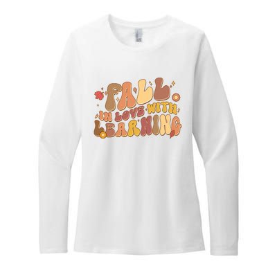 Cute Retro Fall In Love With Learning Womens CVC Long Sleeve Shirt