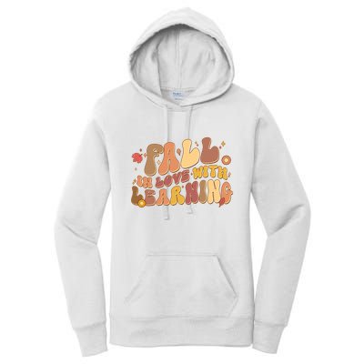Cute Retro Fall In Love With Learning Women's Pullover Hoodie
