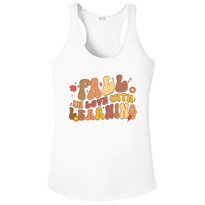 Cute Retro Fall In Love With Learning Ladies PosiCharge Competitor Racerback Tank