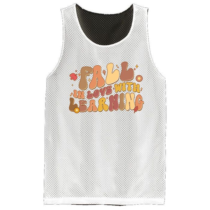 Cute Retro Fall In Love With Learning Mesh Reversible Basketball Jersey Tank