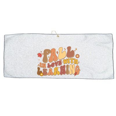 Cute Retro Fall In Love With Learning Large Microfiber Waffle Golf Towel