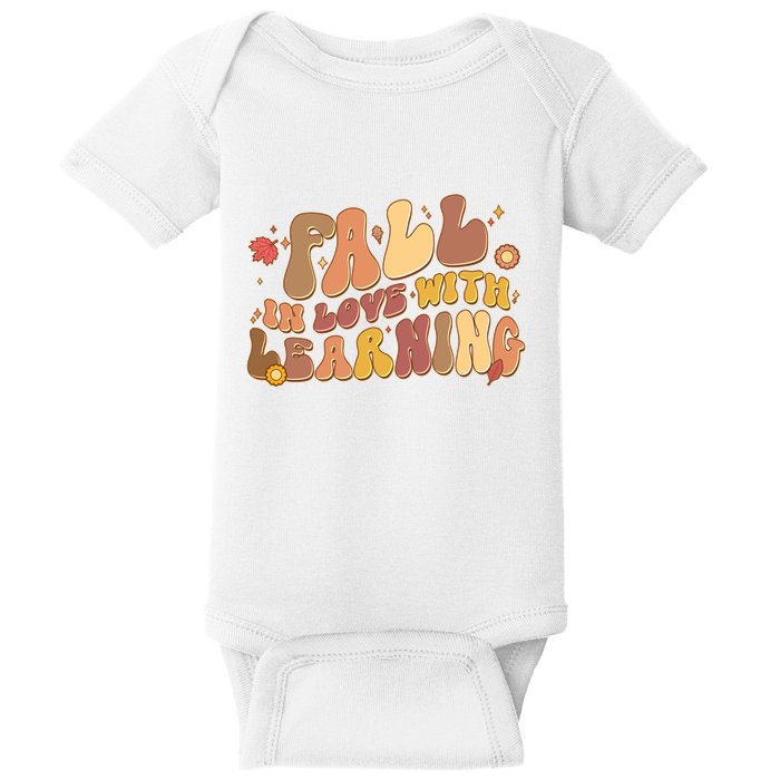 Cute Retro Fall In Love With Learning Baby Bodysuit