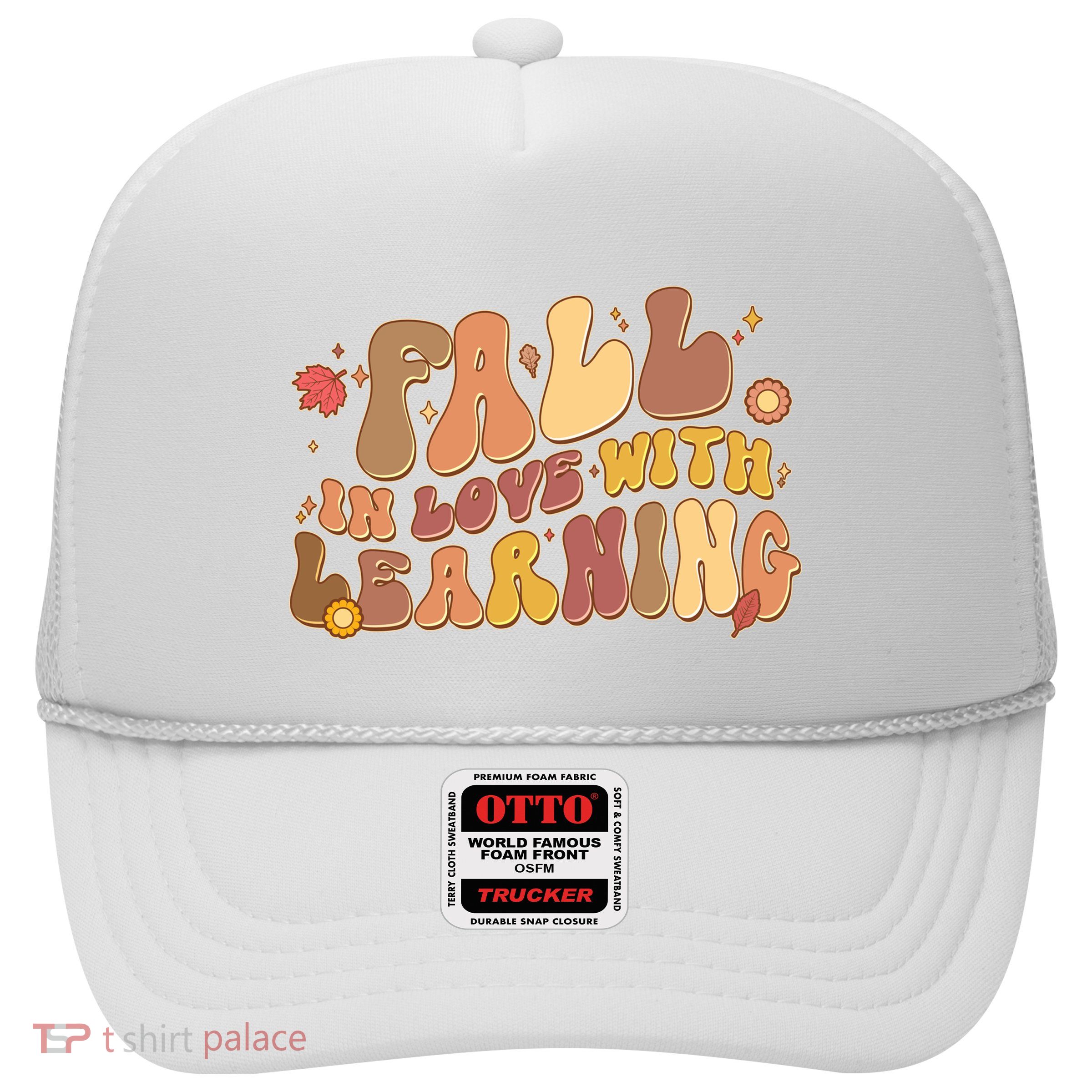 Cute Retro Fall In Love With Learning Trucker Hat