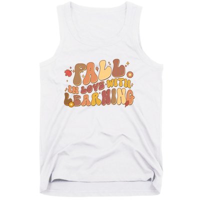 Cute Retro Fall In Love With Learning Tank Top