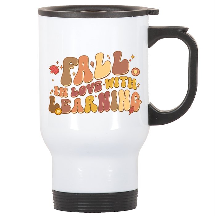 Cute Retro Fall In Love With Learning Stainless Steel Travel Mug