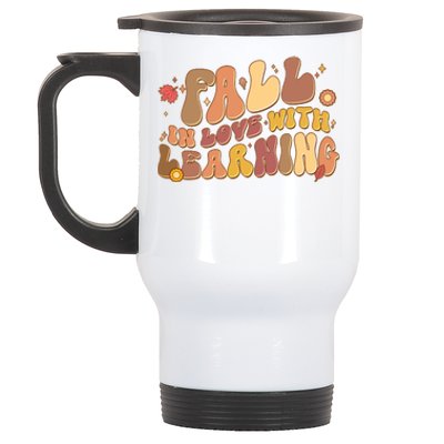 Cute Retro Fall In Love With Learning Stainless Steel Travel Mug