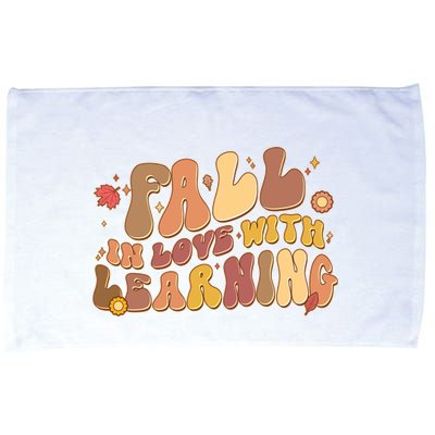 Cute Retro Fall In Love With Learning Microfiber Hand Towel