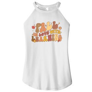 Cute Retro Fall In Love With Learning Women’s Perfect Tri Rocker Tank