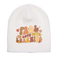 Cute Retro Fall In Love With Learning Short Acrylic Beanie