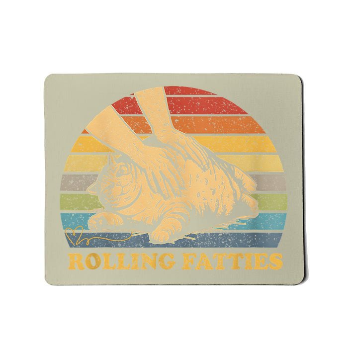 Cat Rolling Fatties  Fun And Quirky Cat Mousepad