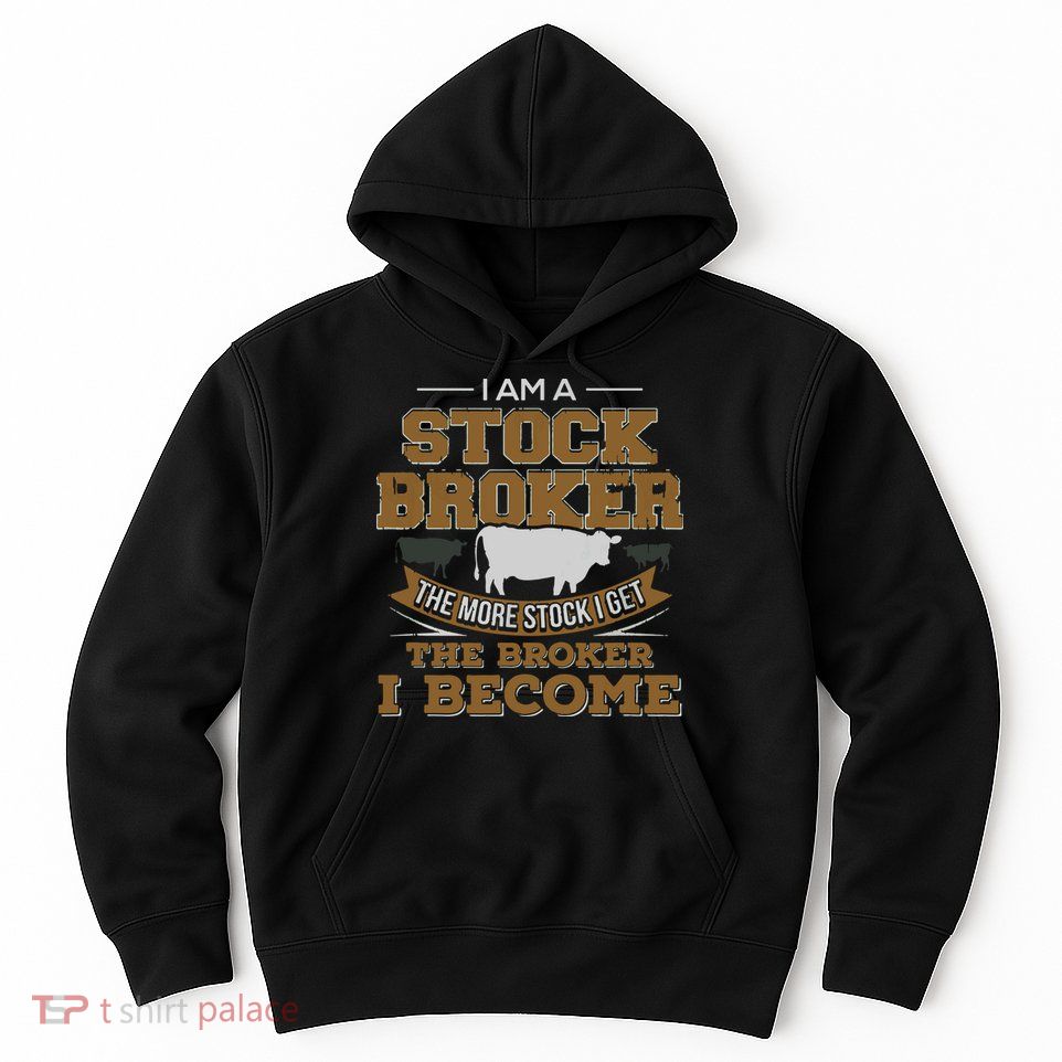 Cattle Rancher Funny Cow Stockbroker Cattleman Farmer Hoodie